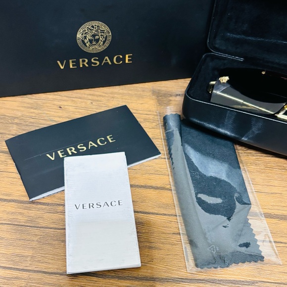 VERSACE VE2245 10028H Gold Violet Gradient Women's 60 mm Sunglasses NEW - Picture 5 of 14